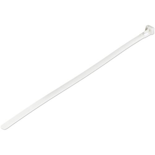 Reusable cable ties for 2.55in/65 mm bundle diameter - Adjustable XL resealable nylon/plastic zip wraps for electrical/network cable/Tool-less/Trigger lock releasable /Industrial strength up to 50lb (22kg)/94V-2 Flame Rating/UL/TAA/100 Pack White