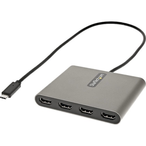1 Pack - 1 x 24-pin Type C USB 3.0 USB Male - 4 x HDMI Digital Audio/Video Female - 1920 x 1080 Supported - Space Gray