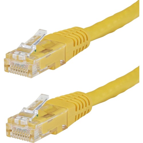 20ft Yellow CAT6 Ethernet cable delivers Multi Gigabit 1/2.5/5Gbps &amp; 10Gbps up to 160ft - 650MHz - Fluke tested to ANSI/TIA-568-2.D Category 6 - 24 AWG stranded 100% copper UL Rated wire (E132276-A) - 100W PoE - 20 foot - ETL - Molded UTP patch cord