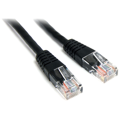 Category 5e - 1 ft - 1 x RJ-45 Male - 1 x RJ-45 Male - Black