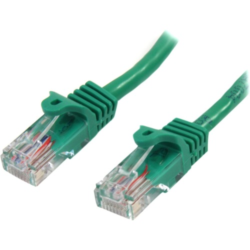 StarTech 6 ft Green Cat5e Snagless UTP Patch Cable (45PATCH6GN) Make Fast Ethernet network connections using this high quality Cat5e Cable, with Power-over-Ethernet capability - 6ft Cat5e Patch Cable - 6ft Cat 5e patch cable - 6ft Cat5e Patch Cord - 6ft RJ45 Patch Cable - 6ft Snagless Patch Cable