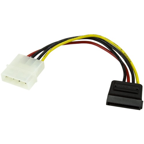 Power a Serial ATA hard drive from a conventional LP4 power supply connection - LP4 to sata adapter - LP4 to sata power - 4 pin to sata power - 6in LP4 to sata cable - lp4 to sata