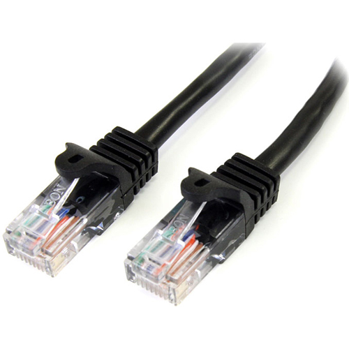Category 5e - 3 ft - 1 x RJ-45 Male - 1 x RJ-45 Male - Black