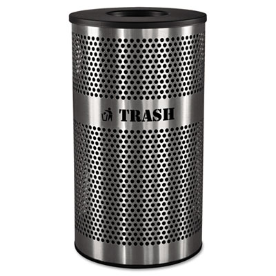 RECEPTACLE,TRASH,PERF,SS