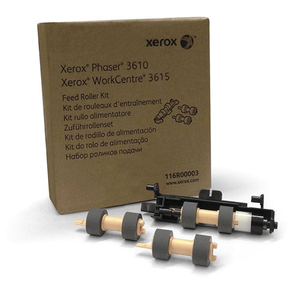 Xerox 116R00003 Media Tray Roller Kit 116R00003 Media Tray Roller Kit (includes 2 Feed Rolls For 1 Tray, 1 Roll Assembly); Yield: 100,000 pages