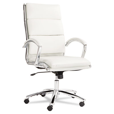CHAIR,HB,FAUX LTH/CHRM,WH