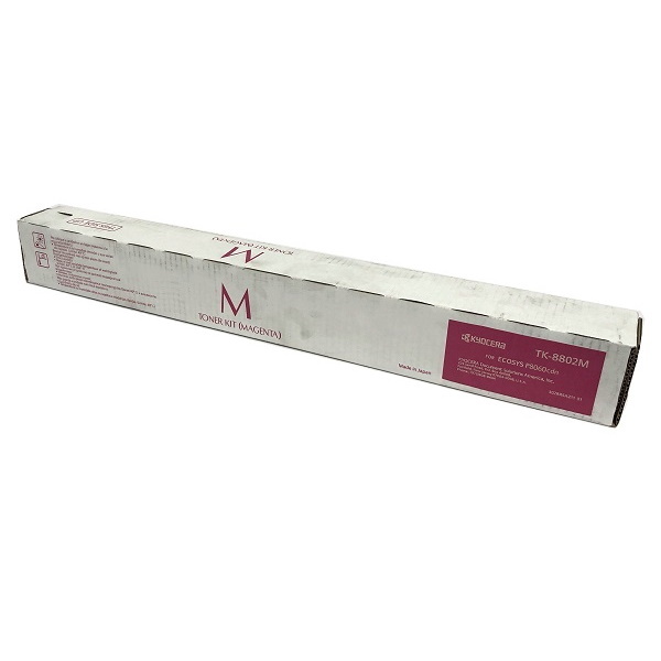 Kyocera TK-8802M Magenta Toner Cartridge TK-8802M (1T02RRBUS0) Magenta Toner Cartridge; Yield: 20,000 pages