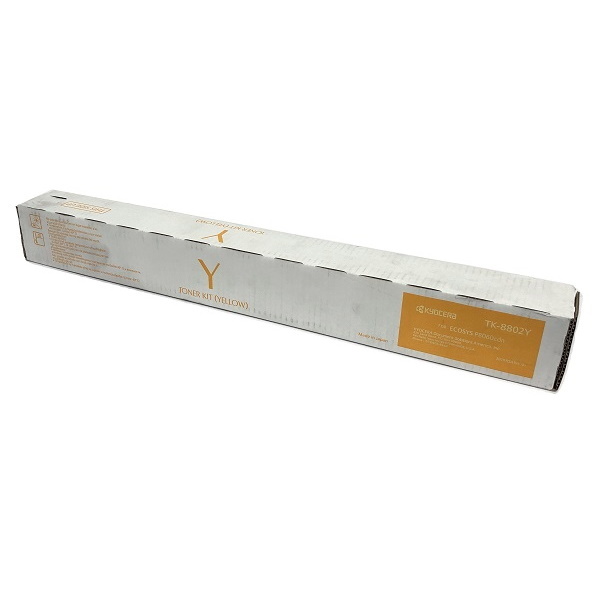 Kyocera TK-8802Y Yellow Toner Cartridge TK-8802Y (1T02RRAUS0) Yellow Toner Cartridge; Yield: 20,000 pages