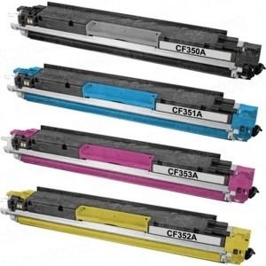Innovera Remanufactured Toner Cartridge Set, Replacement For 130A (CF350A, CF351A, CF352A, CF353A) Includes CF350A, CF351A, CF352A, CF353A