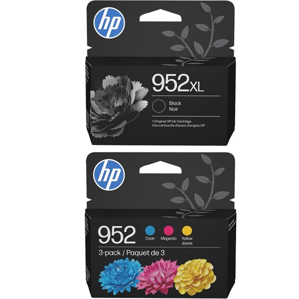 HP 952 CMY/952XL Blk Ink Crtg Bundle (F6U19AN, N9K27AN)