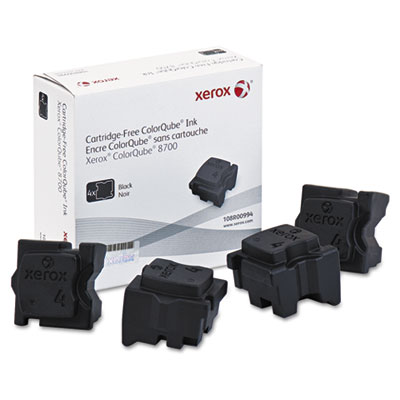 108R00994 Colorqube Black Ink (4 Sticks); Yield: 9,000 pages