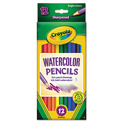 PENCIL,WTRCOLR,12ST,AST