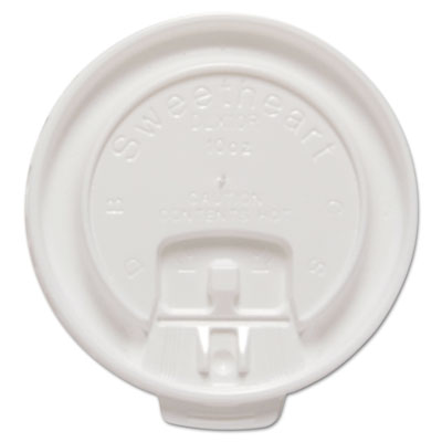 LID,LCK TAB,10OZ,100PK,WH