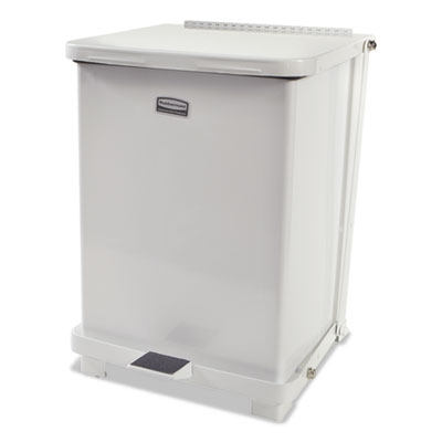 WASTEBASKET,STEP,4GAL,WH