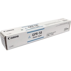Canon GPR-58 Cyan Toner Cartridge GPR-58 Cyan Toner Cartridge; Yield: 18,000 pages