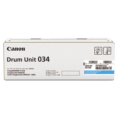 Canon Drum 034 Cyan; Yield: 34,000 pages