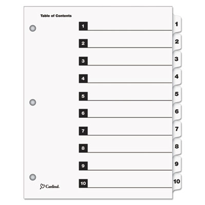 INDEX,QUICKSTEP,10TAB,WE