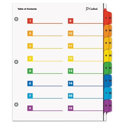 DIVIDER,ONESTEP,16TAB,AST