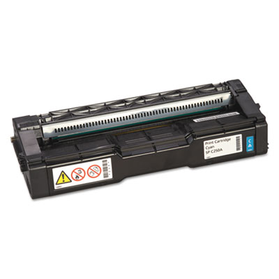SP C250A Cyan Print Cartridge; Yield: 2,300 pages