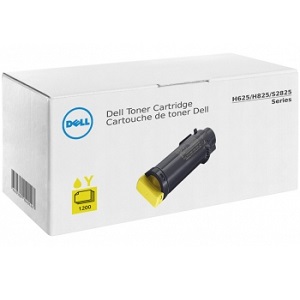 Dell 2RF0R Yellow Toner Cartridge 593-BBOV (YGWT0) Yellow Toner Cartridge; Yield: 1,200 pages