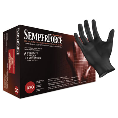 GLOVES,NITRILE,PF,MED,BK