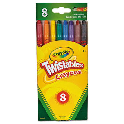 CRAYON,TWISTABLE,AST,8/PK