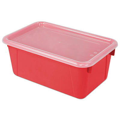 BIN,CUBBY,W/CVR,6/PK,RD