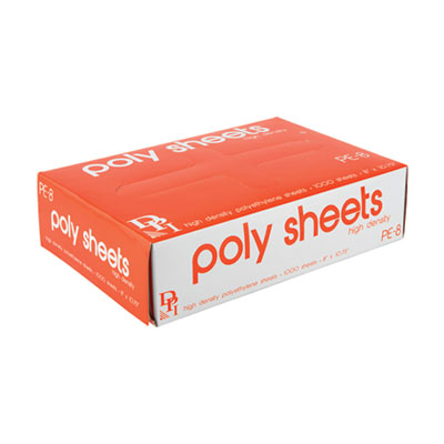 PAPER,8X10.75,POLY SHEETS