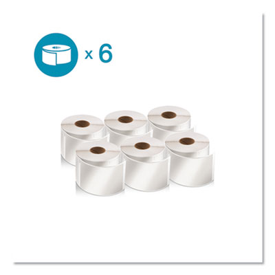 LW Shipping Labels, 2.13\" x 4\", White, 220/Roll, 6 Rolls/Pack