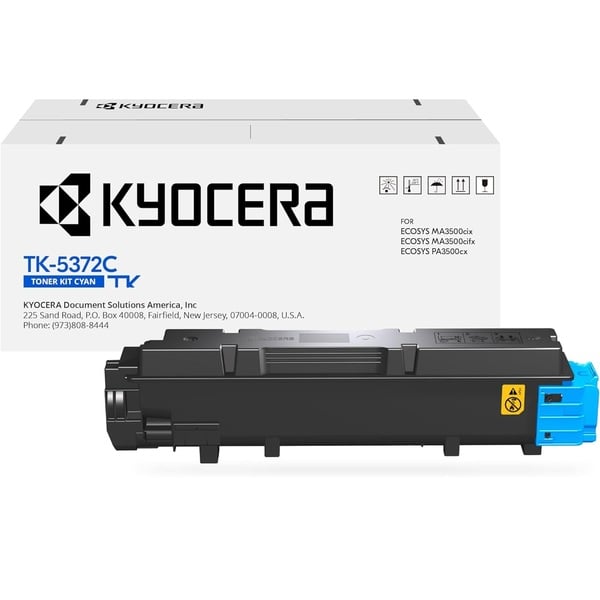 Kyocera TK-5372 Black, Cyan, Magenta, Yellow Toner Cartridge Set