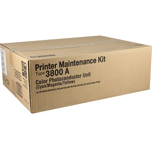 Ricoh Type 3800A Color Photoconductor Unit Maintenance Kit Type 3800A (3 Photoconductor Units - One per Color C/M/Y); Yield 150,000 pages