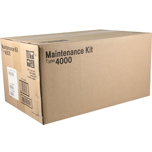 Ricoh 402321 Maintenance Kit Ricoh Type 4000; Yield: 100,000 pages. Includes Fusing Unit, Transfer Roller, 3 x Paper Feed Roller, 3 x Friction Pad, 2 x Dust Filter.