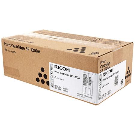 Ricoh 406911 Black Toner Cartridge Print Cartridge SP1200A; Yield: 2,600 pages