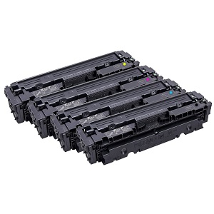 Innovera Remanufactured Toner Cartridge Set, Replacement For 410X (CF410X, CF411X, CF412X, CF413X) Includes 1 Each of High Yield CF410X, CF411X, CF412X, CF413X