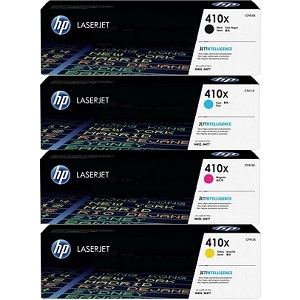 Includes 1 Each of High Yield CF410X, CF411X, CF412X, CF413X