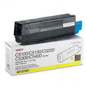 42127401 High Yield Yellow Toner; Yield: 5,000 pages