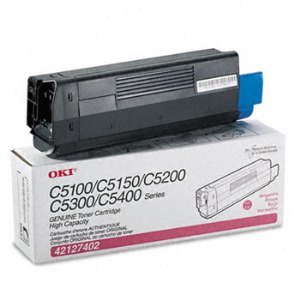 42127402 High Yield Magenta Toner; Yield: 5,000 pages