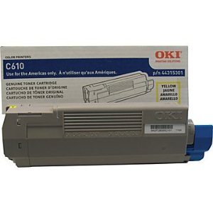 Okidata 44315301 Yellow Toner Cartridge 44315301 Yellow Toner; Yield: 6,000 pages