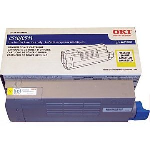 Okidata 44318601 Yellow Toner Cartridge 44318601 Yellow Toner; Yield: 11,500 pages