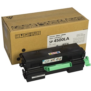 Ricoh 407321 Black Toner Cartridge Ricoh SP 4500LA Black Toner Cartridge; Yield: 3,000 pages