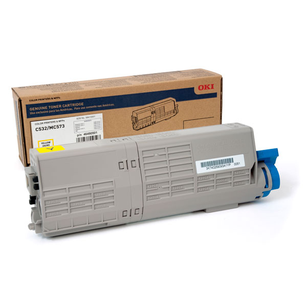 Okidata 46490501 Yellow Toner Cartridge 46490501 Yellow Toner Cartridge; Yield: 3,000 pages