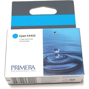 Primera 53422 Cyan Ink Cartridge Dye based Cyan Ink Cartridge, High Yield - LX900