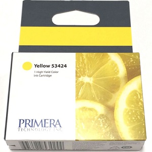 Primera 53424 Yellow Ink Cartridge Dye based Yellow Ink Cartridge, High Yield - LX900