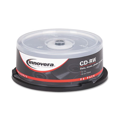 DISC,CD-RW,SPND,12X,25PK