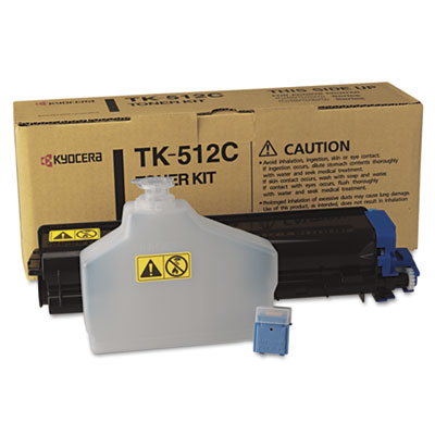 TK-512C Cyan Toner Cartridge; Yield: 8,000 pages