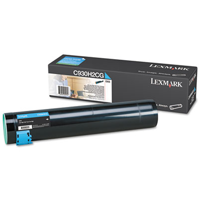 C930H2CG Cyan High Yield Toner Cartridge; Yield: 24,000 pages