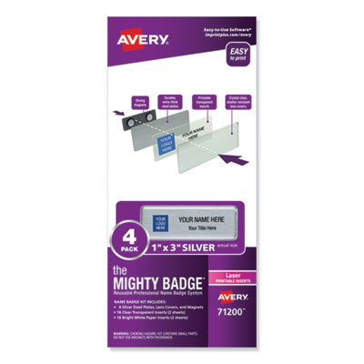 BADGE,KITS,LSR,4/PK,SV