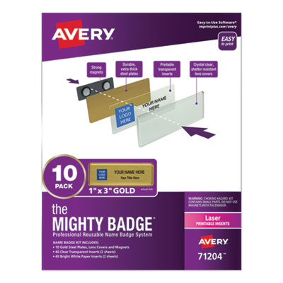 BADGE,KIT,10PK,GD