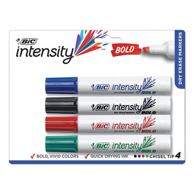 MARKER,DRY ERASE,4PK,AST