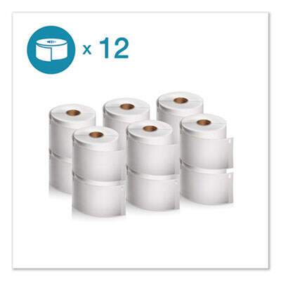 LW Shipping Labels, 2.31\" x 4\", White, 300/Roll, 12 Rolls/Pack